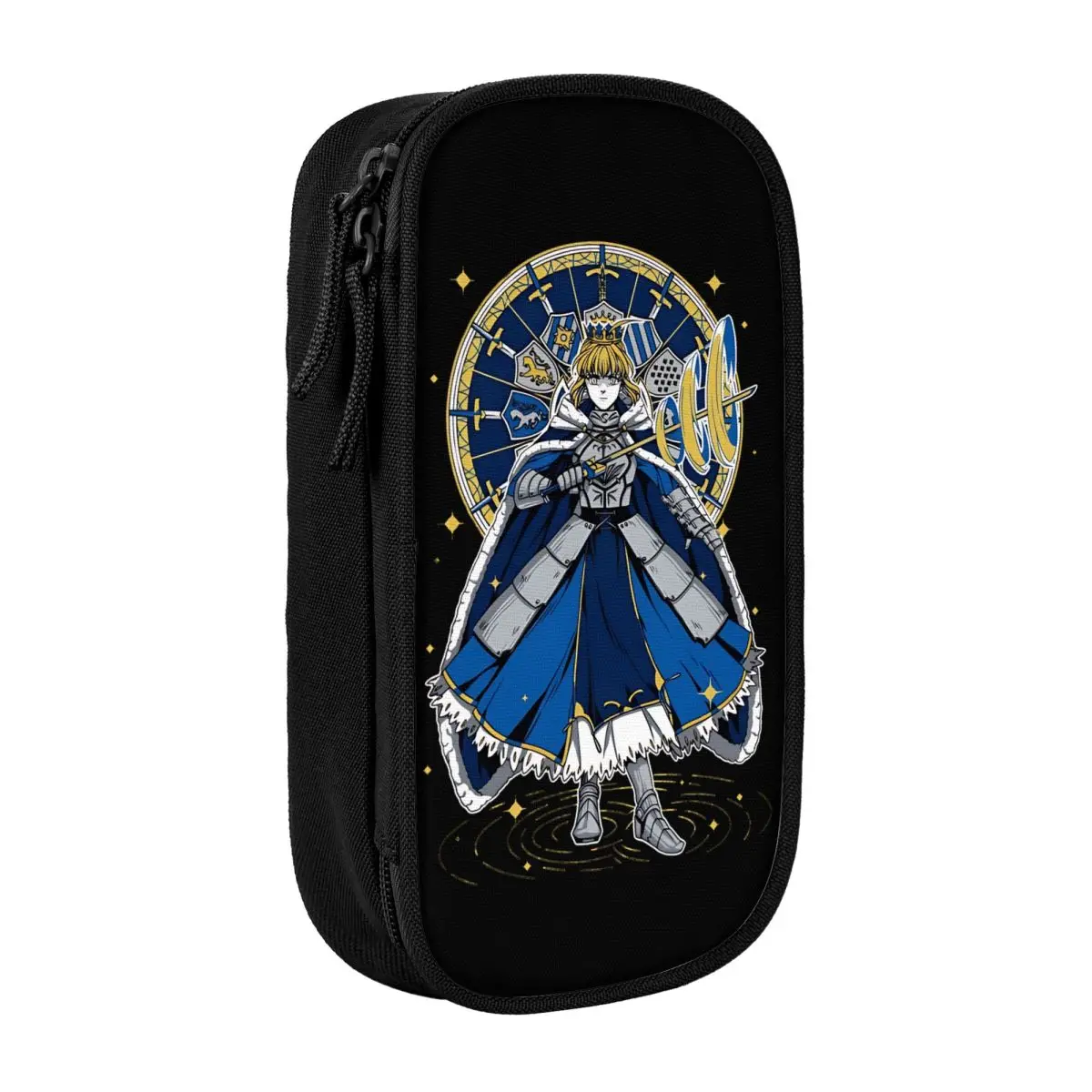 

Пеналы Fate Stay Night Artoria, новая сумка-держатель для ручек для девочек и мальчиков, большие школьные принадлежности для хранения, косметический пенал