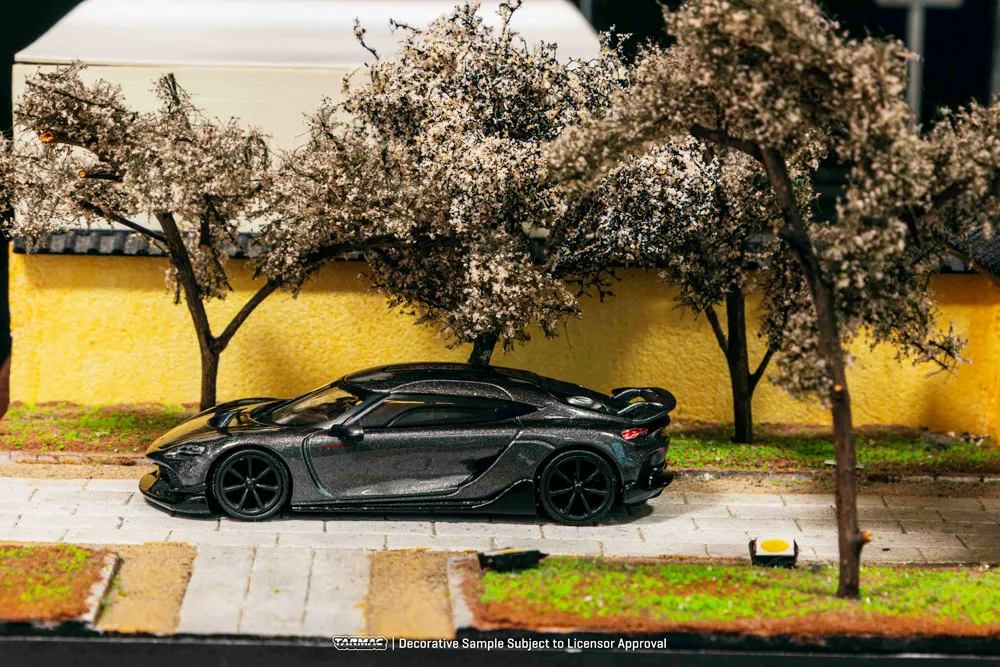 In Stock Ready To Ship Tarmac Works 1:64 #T64G-TL053-GY Koenigsegg Gemera Grey Metallic Diecast Car Model - view 4
