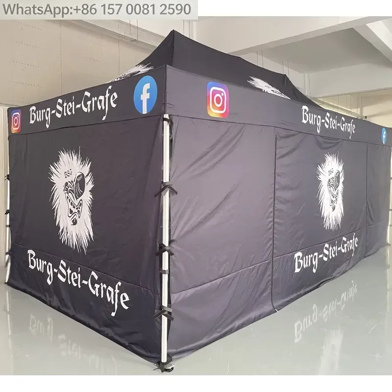 Custom Logo 10x20 Aluminum Alloy Advertising Tent for Outdoor Events Trade Shows Promotions Vendor Pop 3x3 Marquee Canopy view 4