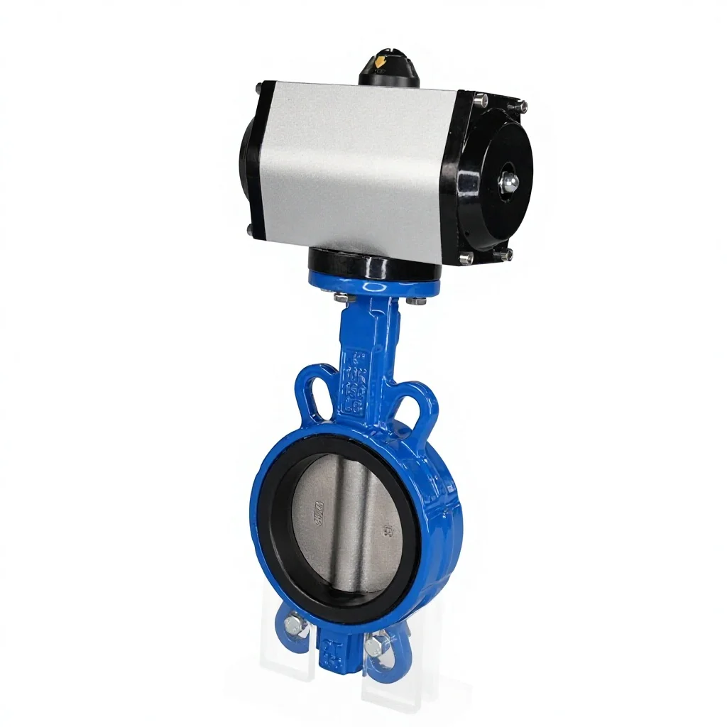 Factory Supply Wafer Style Butterfly Valve PN16 Pneumatic High Temperature on Sale