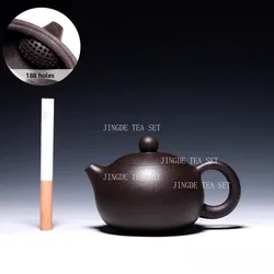 90ml Hand Carving Black Mud Teapot Authentic Yixing Purple Clay Tea Pot Chinese Teaware Tradition Zisha Beauty Kettle Tea Set