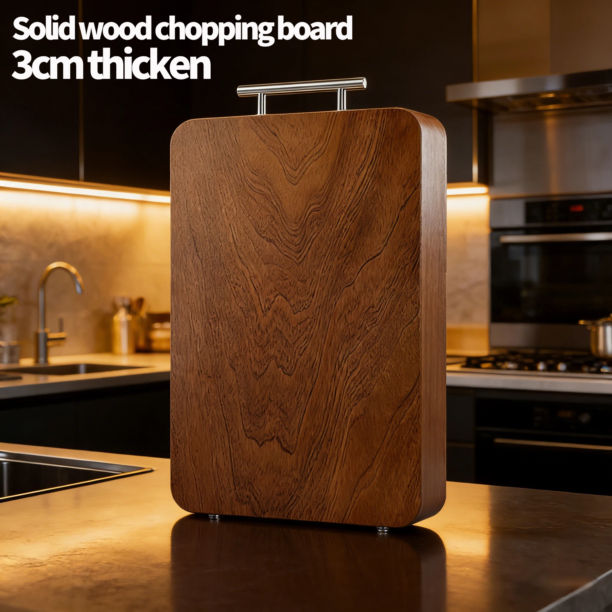 

Деревянная разделочная доска из массива дерева, антибактериальная и антиплесневая, для кухни, сверхпрочная.