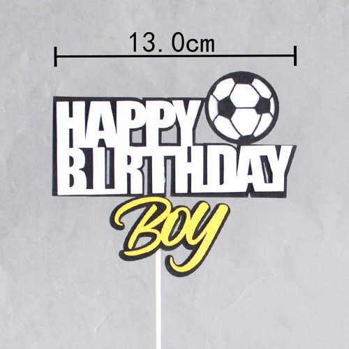 Fußball Junge Kuchen Dekoration Fußballplatz Spieler Puppe Cupcake Top Alles Gute zum Geburtstag Dekoration Sport Kinder Party Supplies – Detail 17