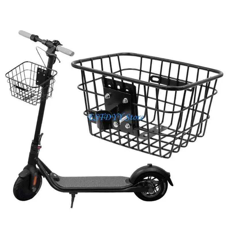 

G6DE Electric Scooter Front Basket Electric Scooter Mount Accessories Electric Scooter Front Cargo Basket for Women and Men