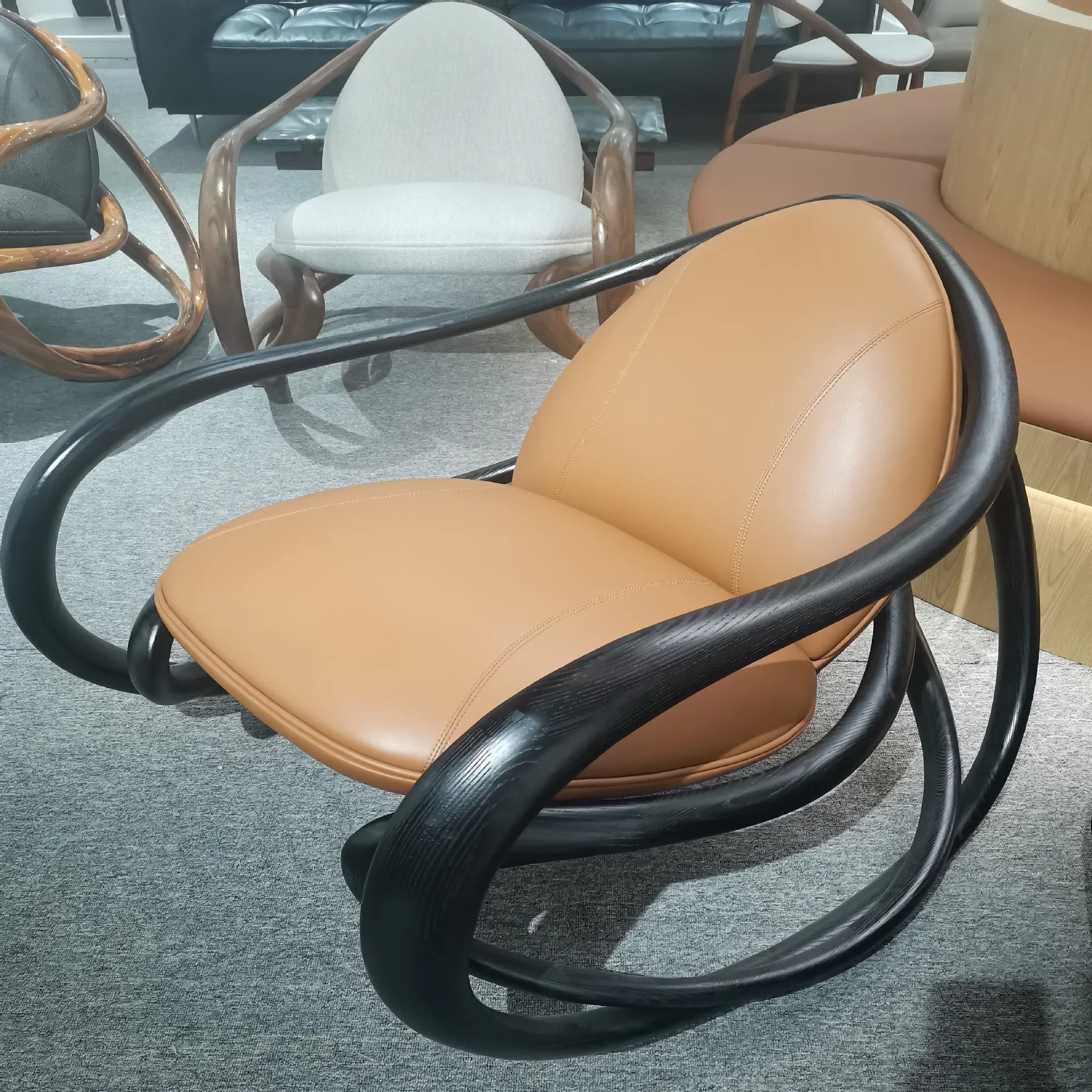 Bois massif, simple, accoudoir, canapé, style médiéval, salon, balcon, loisirs