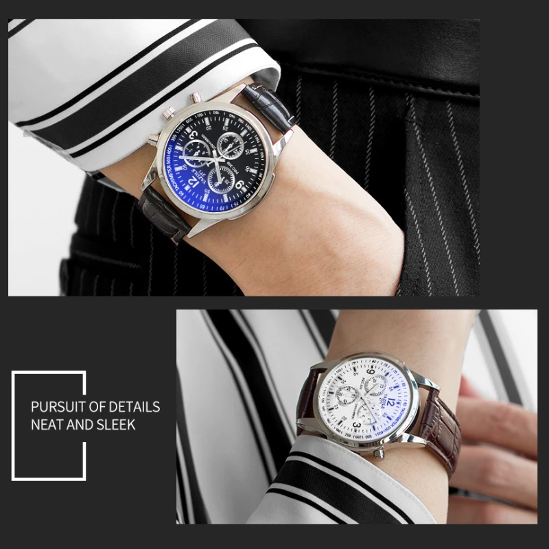 Business Casual Men Watches YAZOLE Brand Luxury Quartz Wristwatch Fashion Luminous Leather Belt Male Clock erkek kol saati