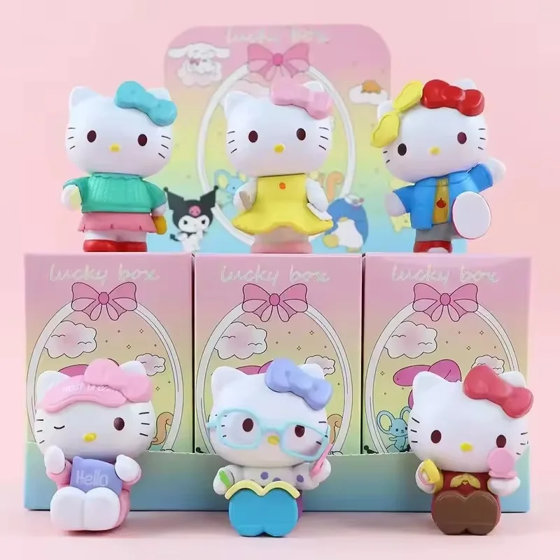 

2025 New Hello Kitty Blind Box Ornaments Anime Figure Children'S Toys Christmas Birthday Gifts Room Decoration Girl Gift