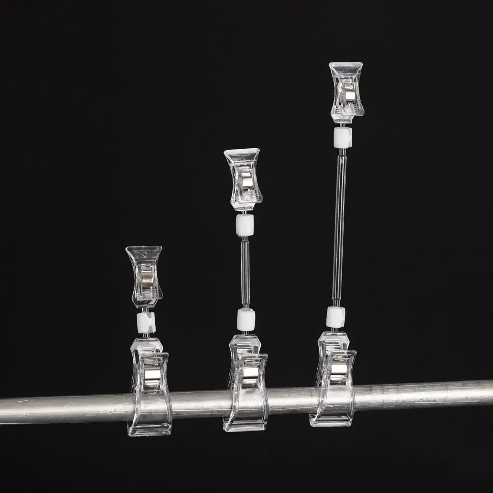 Multifunctional Adjustable Photo Clip Holder Multi-size Transparent Postcard Holder Price Tag Rack School Office