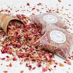 Dried Flower Petals Mix Rose Jasmine Flower Confetti Floral Wedding Confetti For Wedding Proposal Birthday Party Decoration