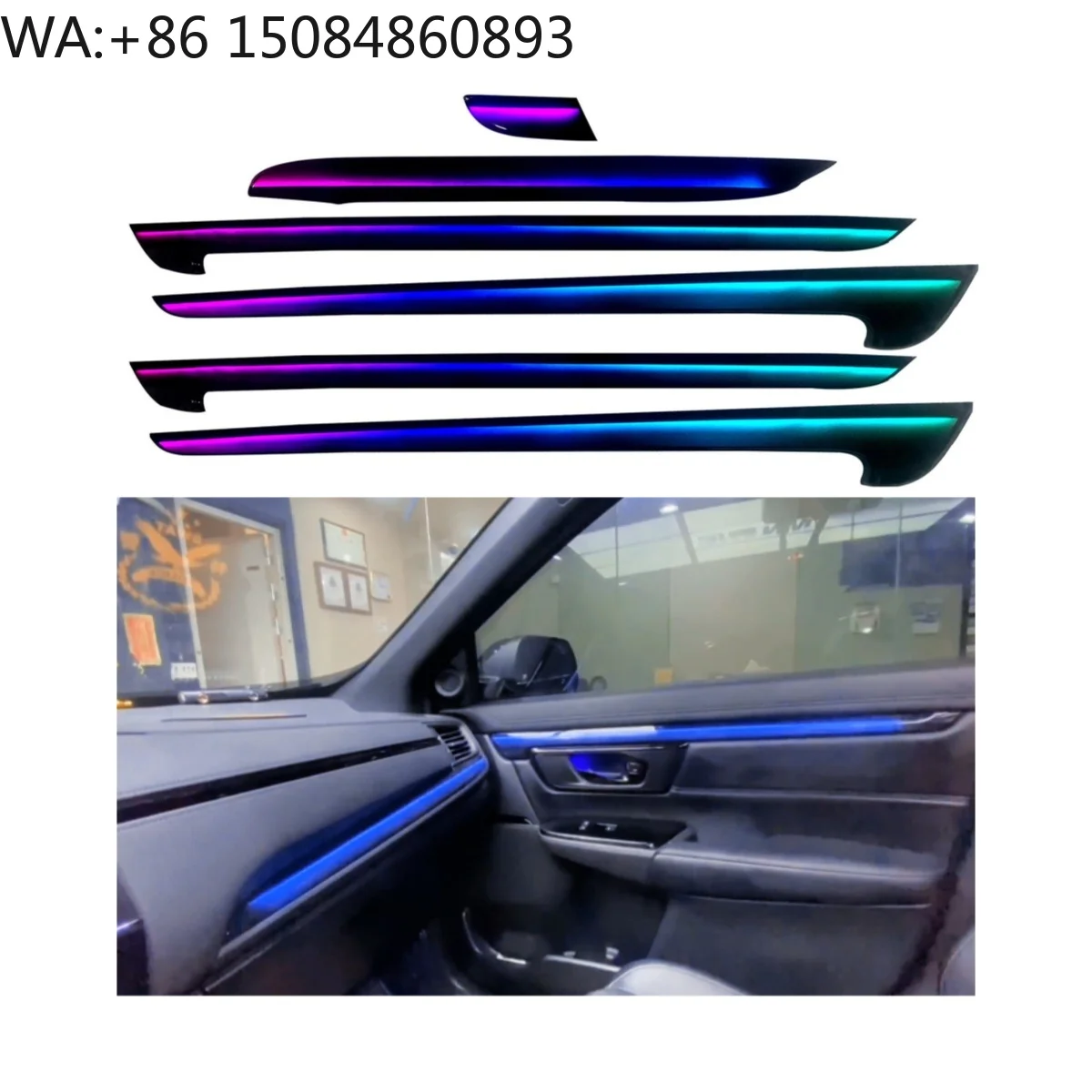 LHD RHD Right Hand Drive Car Symphony Ambient Interior Dynamic Shadow Magic Colorful 2017-2022