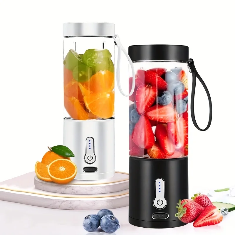 530ml Portable  Juicer with 6 Blades and USB Charging - Make Fresh Smoothies Anywhere!