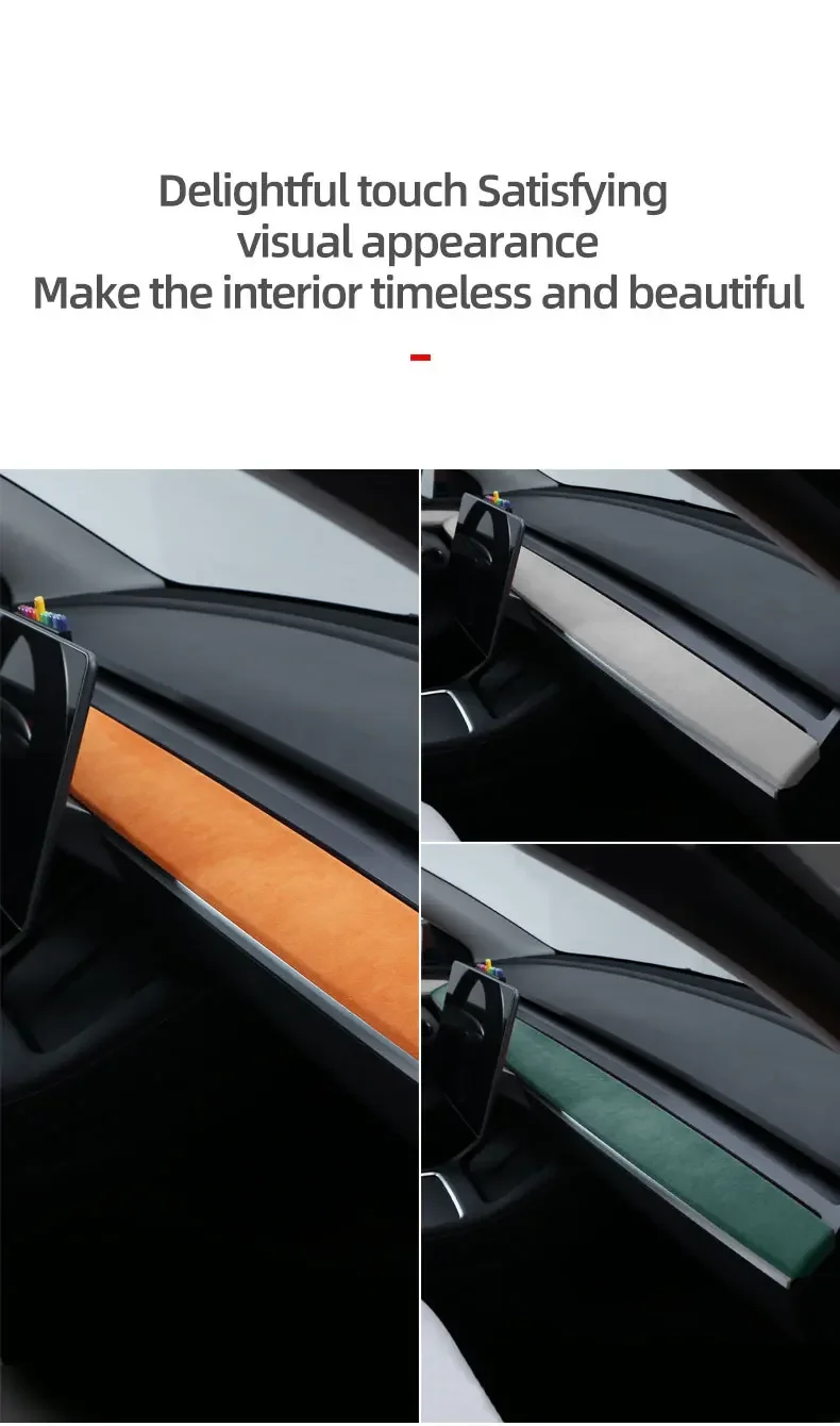 Copertura Bracciolo Centrale In Fibra Di Carbonio Per Tesla Model 3 E Model Y 2021-2023 - 2 Pezzi, Finitura Opaca, Interni Auto