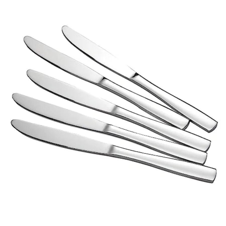 

12Piece Stainless Steel Dinner Knives Set for Elegant Dining Table Settings HighQuality Cutlery with Durable RazorSharp Blades
