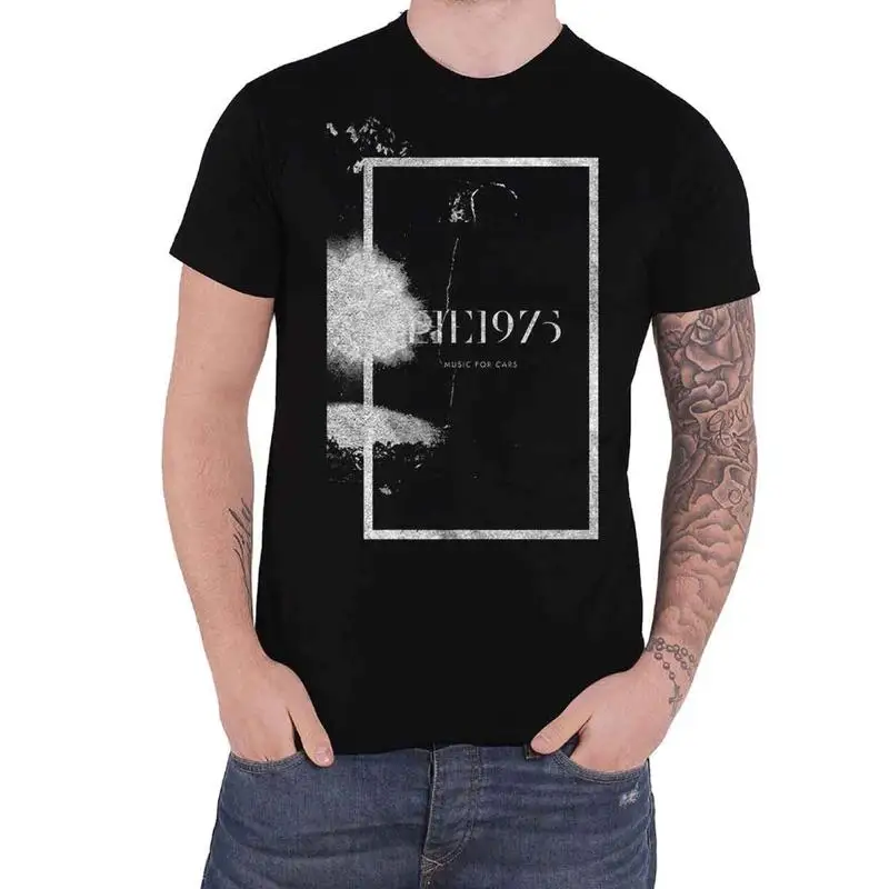 

The 1975 T Shirt Music For Cars Band Logo New Official Mens Black