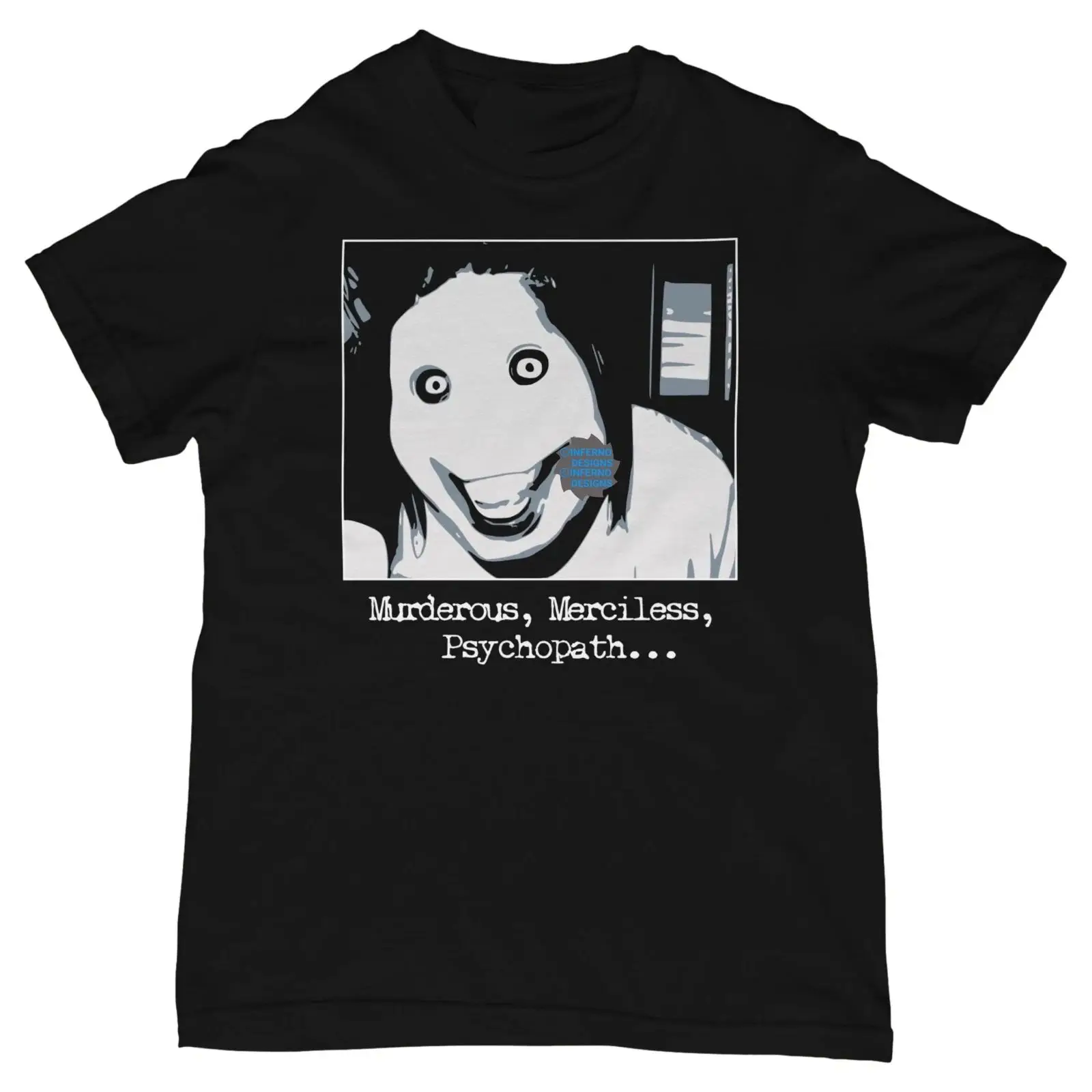 Eff The Killer T-shirt Creepypasta Horror Meme Graphic Dark Internetcore Casual Tee Y2K T Shirts JOversized Short Sleeve Unisex