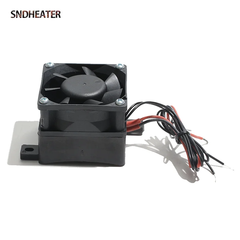 SNDHEATER Изолированный нагреватель PTC с вентилятором рассеивания тепла 12 В 24 В 220 В Электрический квадратный нагревательный элемент 60x60 мм для плиты