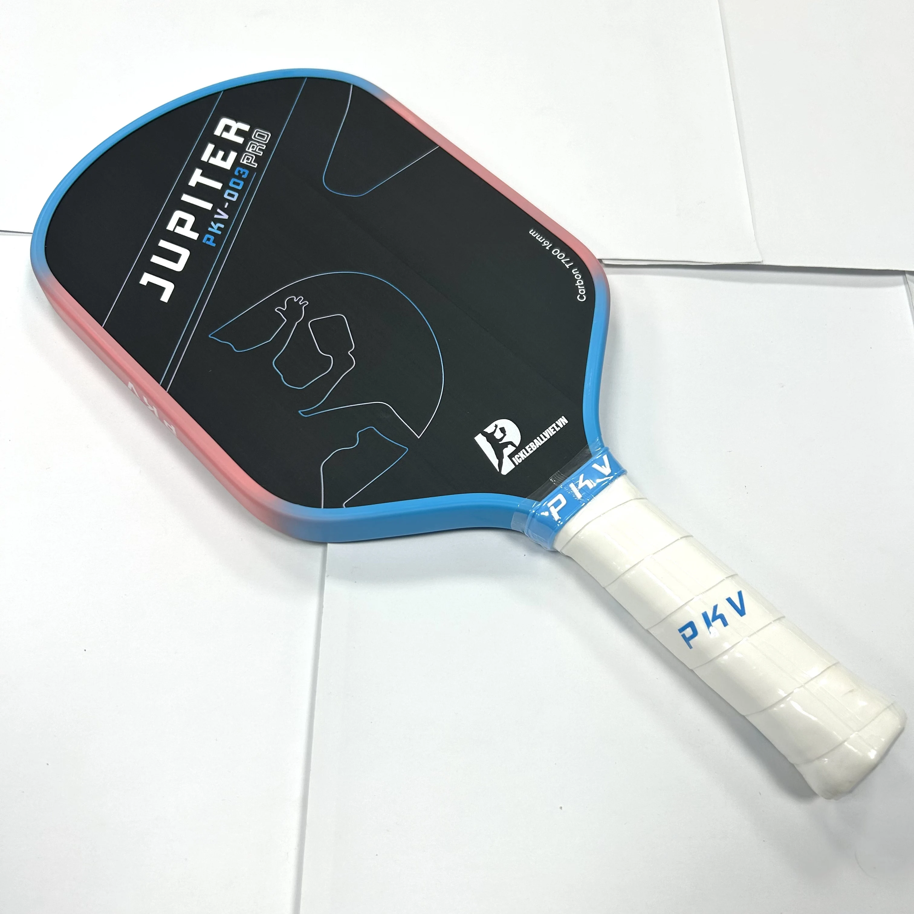 

Direct sales from the source factory for T700 carbon fiber PKV hot-pressed PP honeycomb core pickleball paddle.