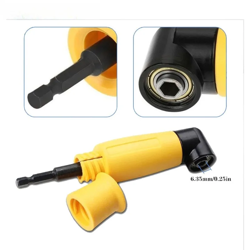 

Tool Accessories 1PC Multi Functional Hexagonal Handle 90 Degree Extended Angle Tool Right Angle Screwdriver Connecting Rod