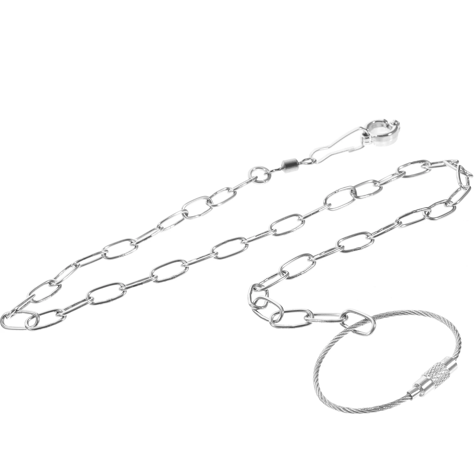 Stainless Steel Bird Chain Birds Foot Rope Parrot Accessory Leash for Parrots Harness