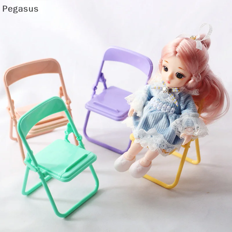 Mini Chair Dollhouse Chair Plastic Armchair Folding Chair Simulation niture - zdjęcie 1