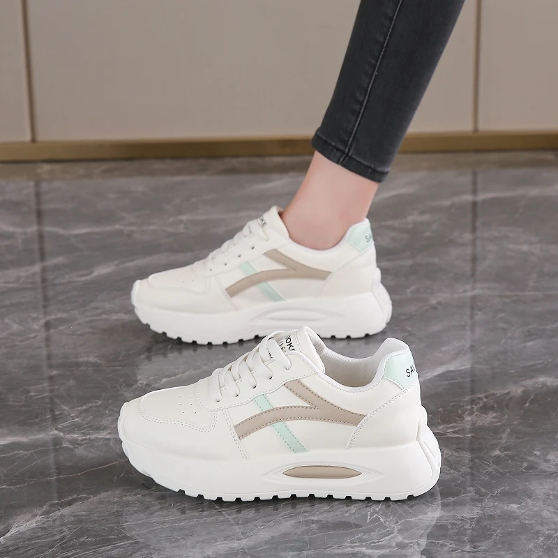 

Comfortable Casual Women's 4CM Platform Sneakers Non Slip Walking Shoes for Women Daily Wear Breathable Fashion Footwear