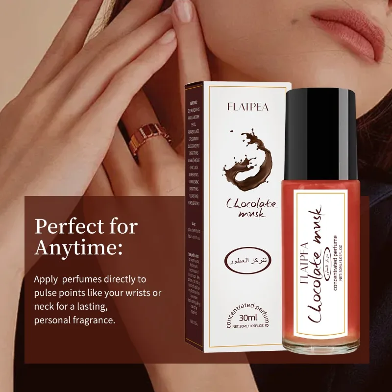 Picture 4: 30ml Chocolate Vanilla Arab Perfume Rollerball Lasting Fresh Fragrance SweetOrange Date Romantic Portable Eau De Toilette Parfum