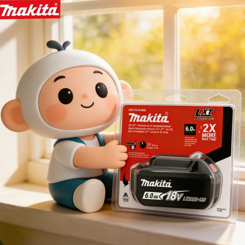 Bateria Original Makita BL1860 6AH 18V para Ferramentas Elétricas, Substituição Li-ion LXT BL1850 BL1840 para Parafusadeira 18V com BMS TPCELL
