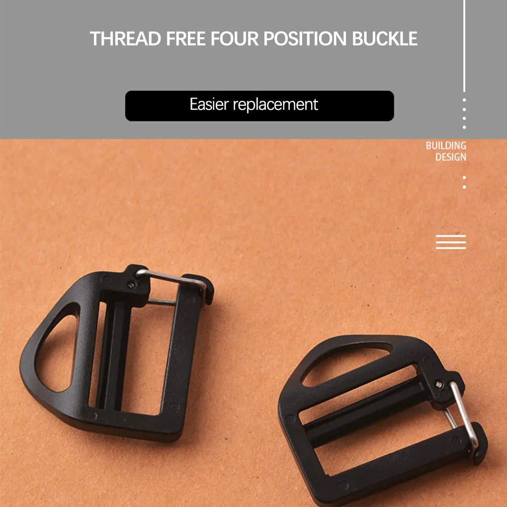 2 Pieces Backpack Webbing Buckles Universal Replacement Plastic Harness Buckle Strap Ladderlock Slider Fastener Replacing Part