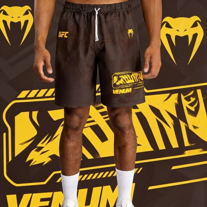 

2026 New UFC Boxing Suit Men's Fun Extreme Sports Shorts Hot Selling 3D Printed Breathable Beach Pants Large Casual Pants 4XL
