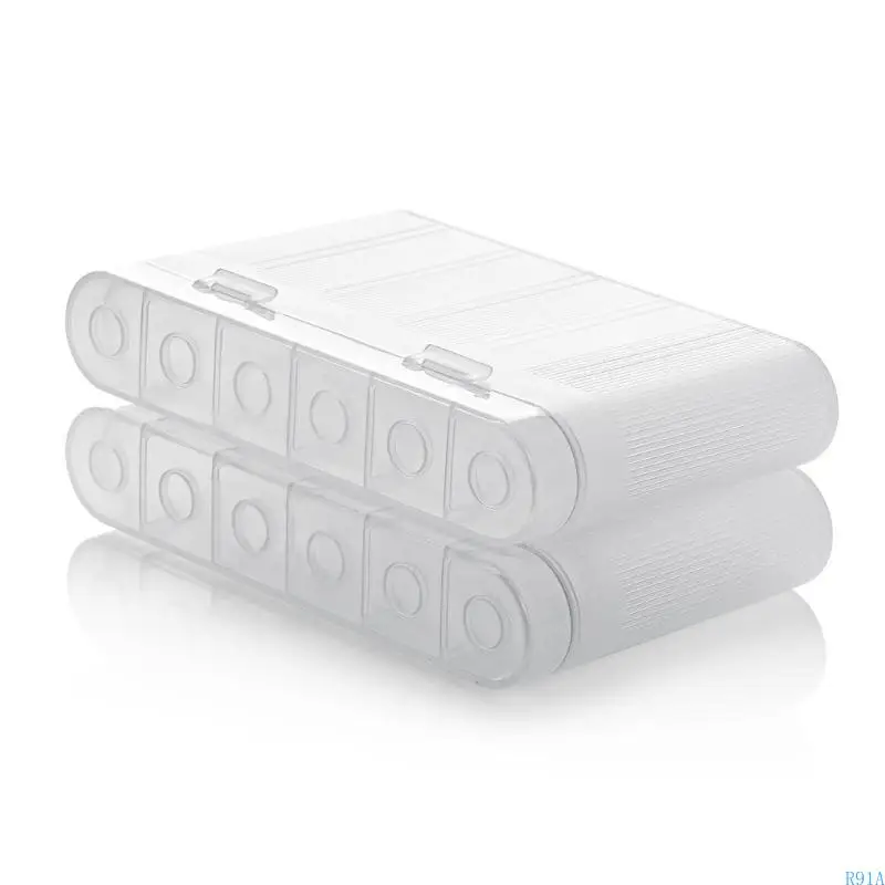 R91A AA AAA 18650 배터리 홀더 케이스 프로텍터 주최자 휴대용 저장 솔루션