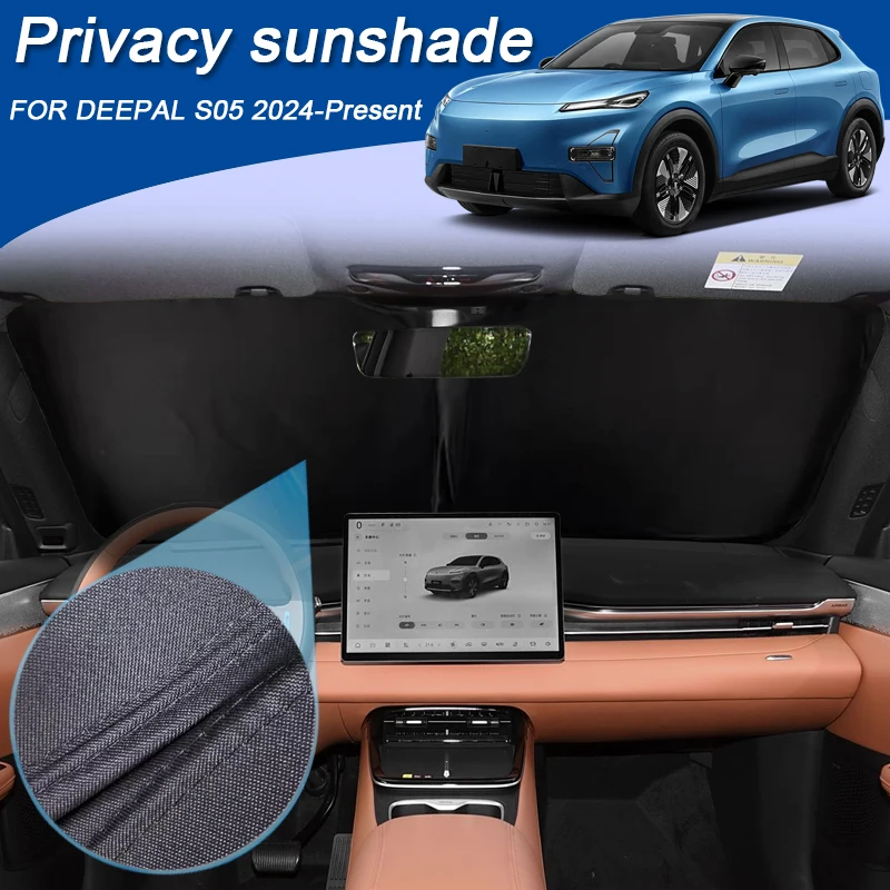 

Car Black Windows Privacy Sunshade For DEEPAL S05 2024-Present Auto Anti-UV Heat Insulation Protect Cover Interior Accessories