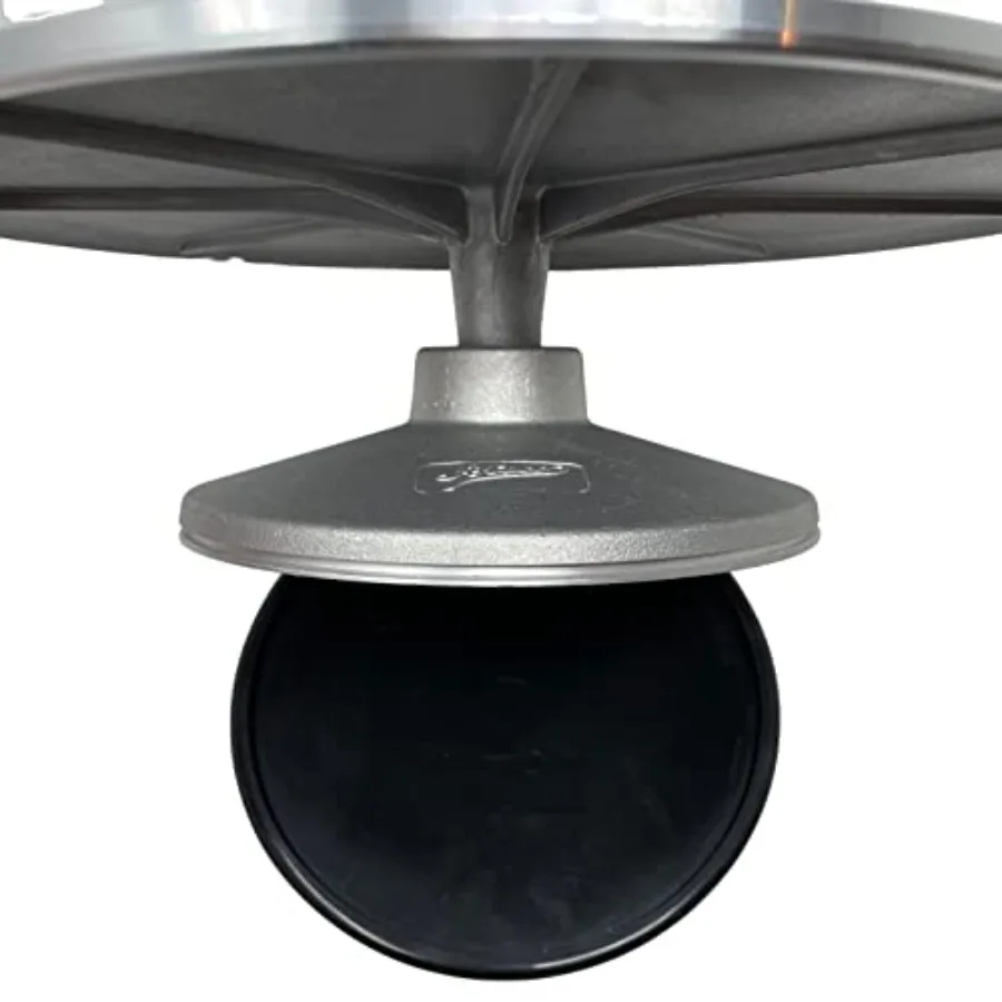 Suporte Giratório para Decoração de Bolos em Alumínio com Base e Almofada Antiderrapante, Redondo de 12 Polegadas