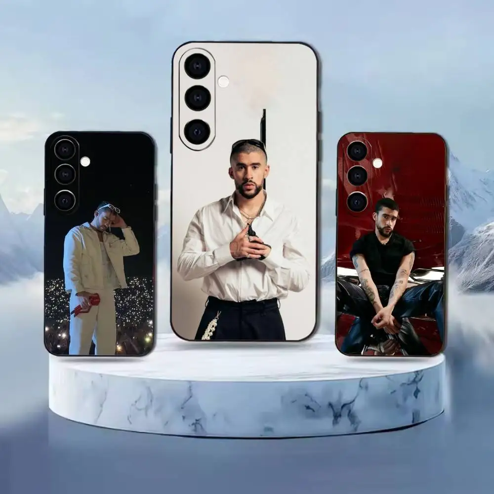 

Bad B-Bunny Singer Nadie Sabe Phone Case For Samsung Galaxy A20,21s,22,31,32,52,53,72,73,80,91 Soft Black Shell
