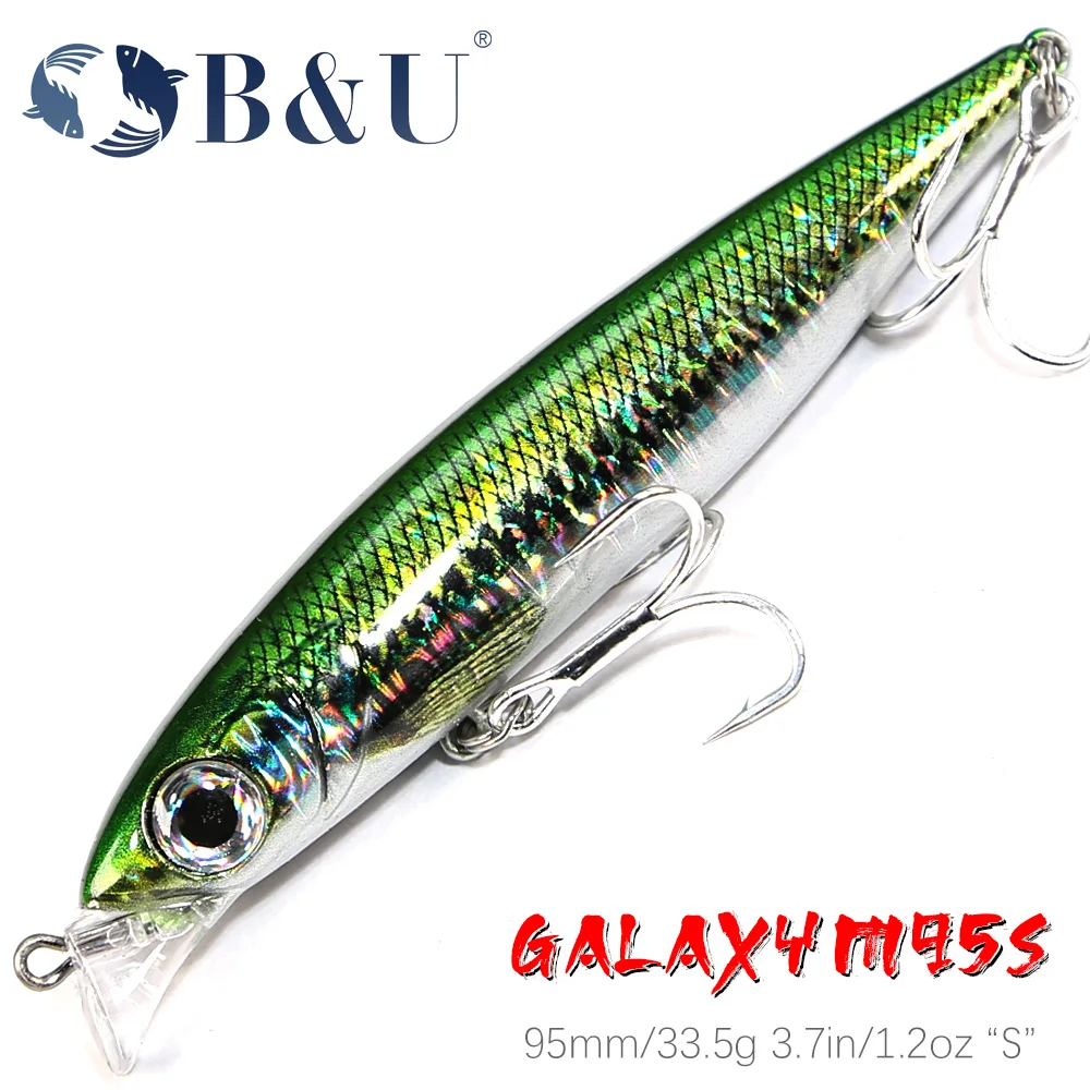 

B&U Heavy Sinking Minnow Fishing Lures Seabass Trout Artificial Hard Baits Long Casting Sinking Pencil Wobbler Swimbait