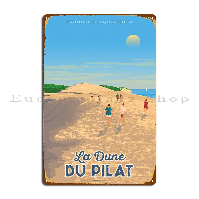 Dune Du Pilat Arcachon Metal Signs Design Pub Customize Printing Cave Kitchen Tin Sign Poster