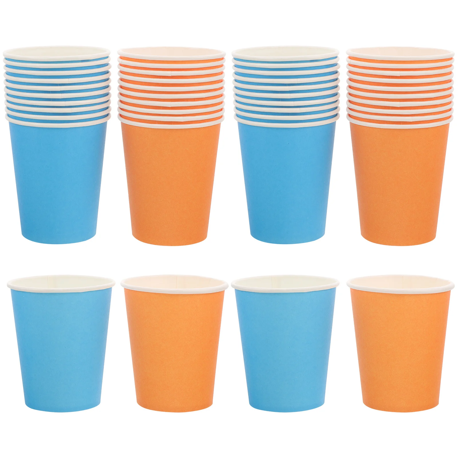 50 قطعة أكواب ورقية سميكة ملونة آمنة صديقة للبيئة للأطفال DIY بها بنفسك الفن الحرفية المواد اليدوية أكواب ورقية للاستعمال مرة واحدة الفصول الدراسية