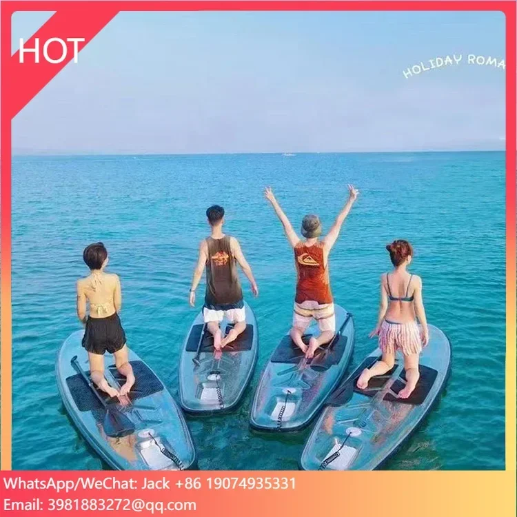 River Water sup Board Sea Transparent Surfboard Clear SUP Standing clear Paddle Board Crystal Paddle Board