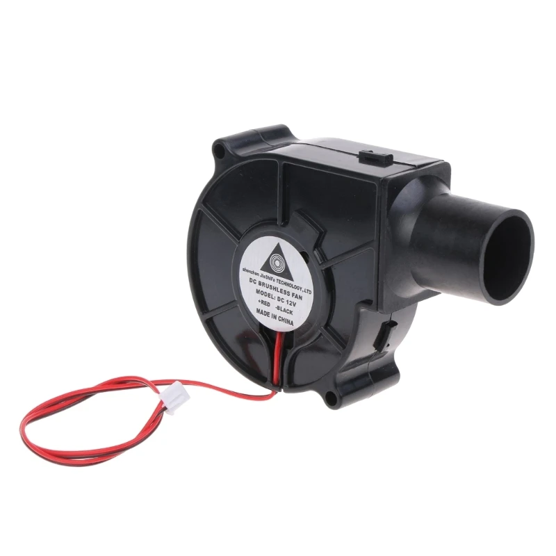 31GJ BBQ Ven Clower Air Blower 75x75x30mm 12V Fascitura in metallo per cottura da campeggio all'aperto