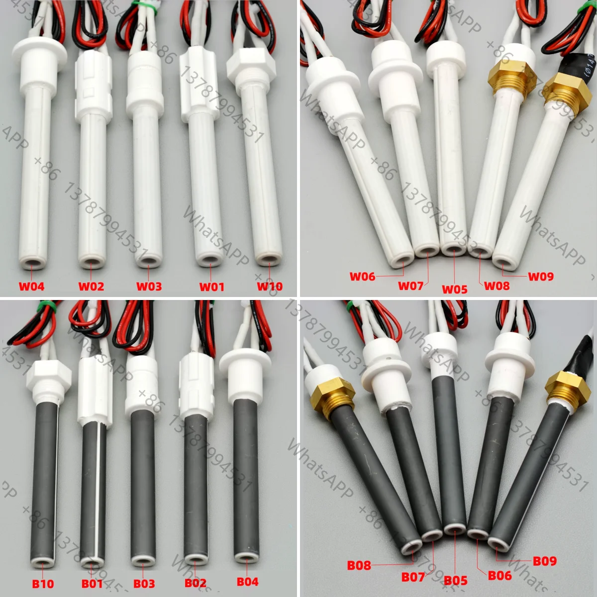 1PCS 220V Ceramic Igniter Ceramic Heating Tubespark plug for pellet stove10.5*6*100mm 300W pellet stove ignitor black