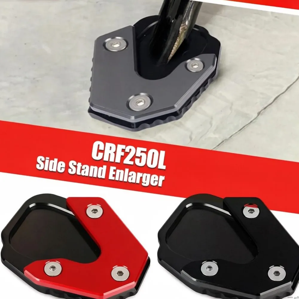 

Foot Side Stand Pad Support Plate Enlarge Stand FOR HONDA CRF250L 2013 2014 2015 2016 Motorcycle Kickstand Extension Accessories