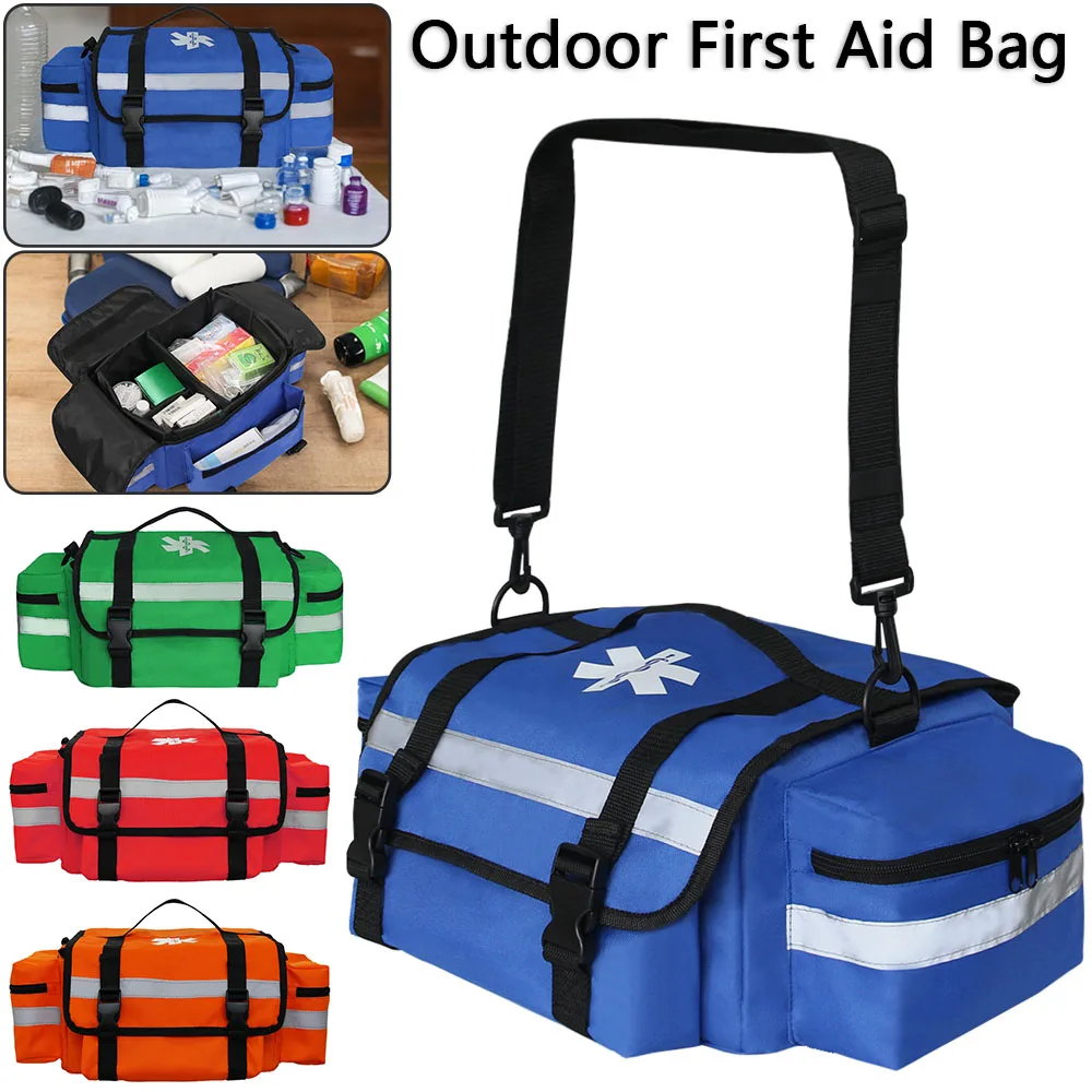 

Portable Home Outdoor First Aid Kit Medical Storage Bag Large Capacity Oxford Home Medicine Pill First Aid Kit Medical Emergency