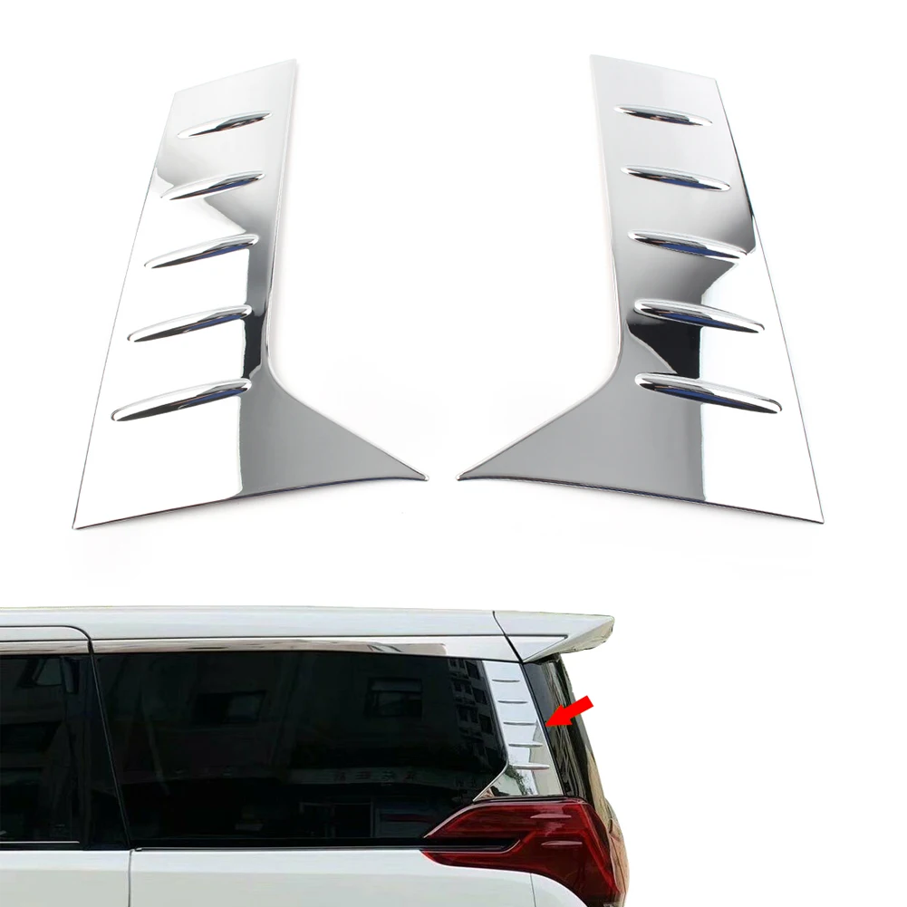 ABS Auto C-Pillar Molding Cover Trims For Toyota Alphard Vellfire 2016 2017 2018 2019 Chrome