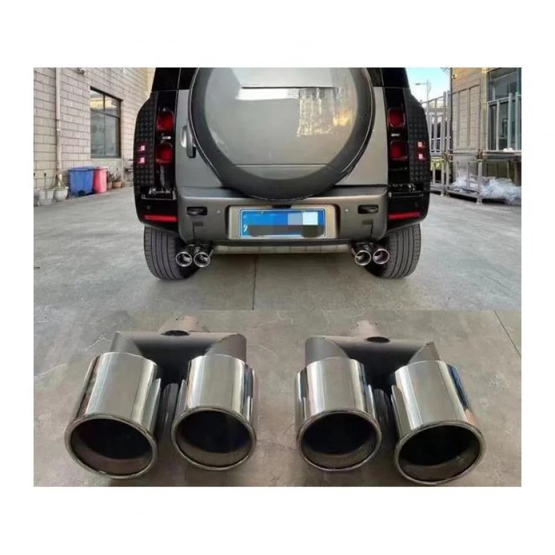 Suitable for Land Rover Defender 2020-23 Hot Sale Stainless Steel 4-Hole Tail Modified Exhaust Pipe Throat