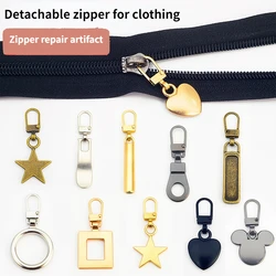 4/8Pcs Destacável Zipper Slider Extrator Zipper Instantâneo Repair Kit Zipper Pull Substituição Slider Para DIY Costura Bagagem Roupas