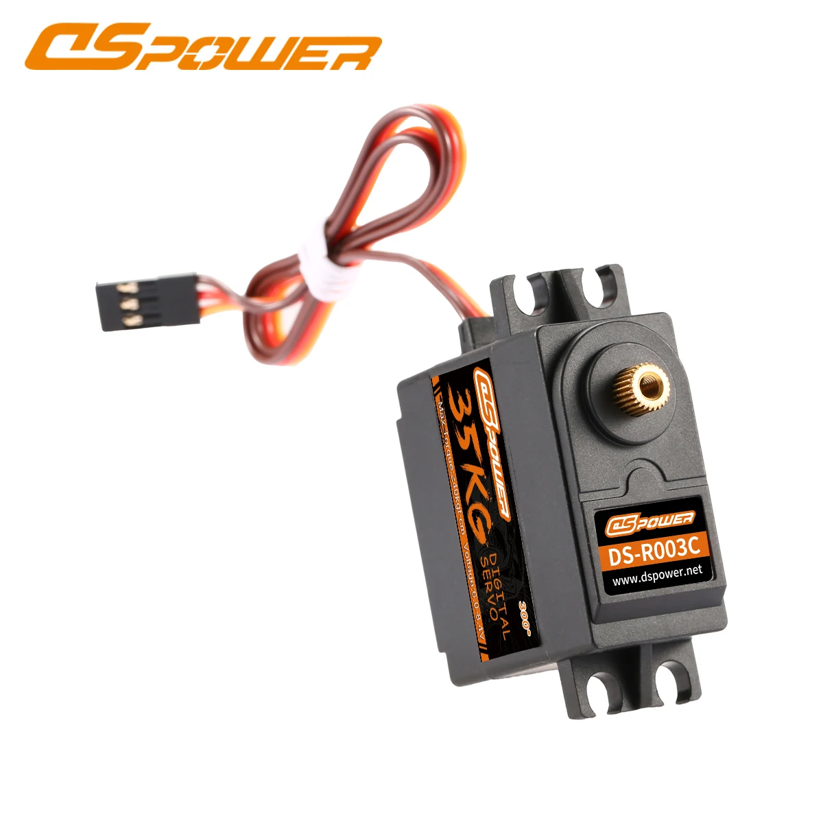 DSpower 35 kg 180/300 Grad Metallgetriebe großes Drehmoment digitales Standard-Servo für 1/8 1/10 RC Auto Drohne Flugzeug Boot Roboter Spielzeugteile