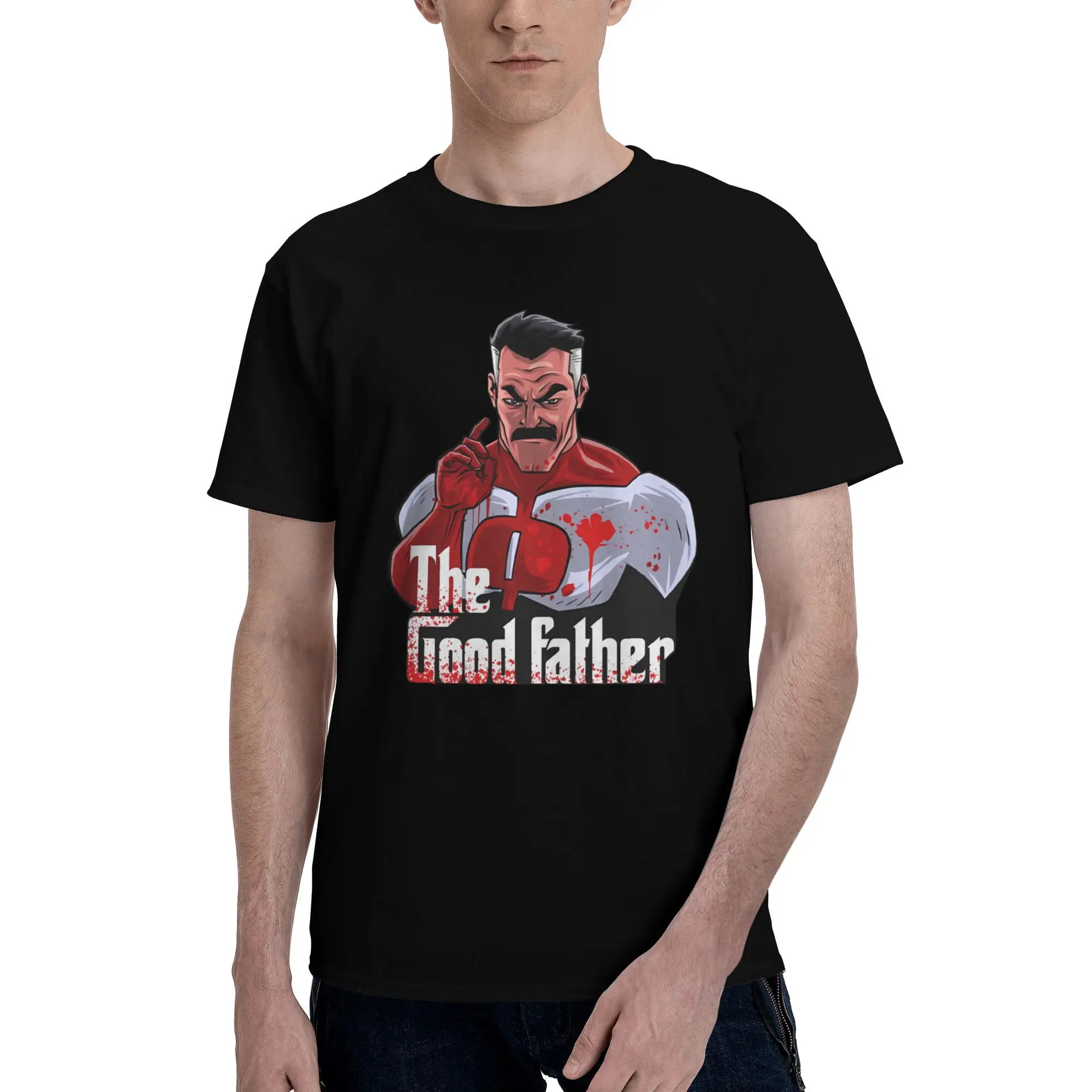 

The Good Father Invincible T Shirts for Men 100% Cotton Leisure T-Shirts Round Neck Tee Shirt Short Sleeve Clothes Gift Idea