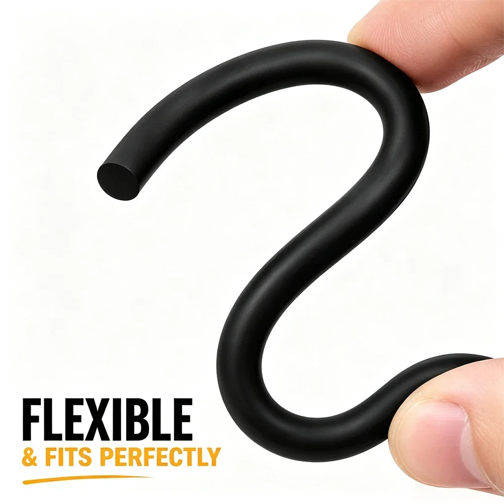 Black NBR Rubber Gasket Cord OD 0.8-10mm High Temperature Oil Resistant Nitrile Seal Rope Solid Round Strip Sealing