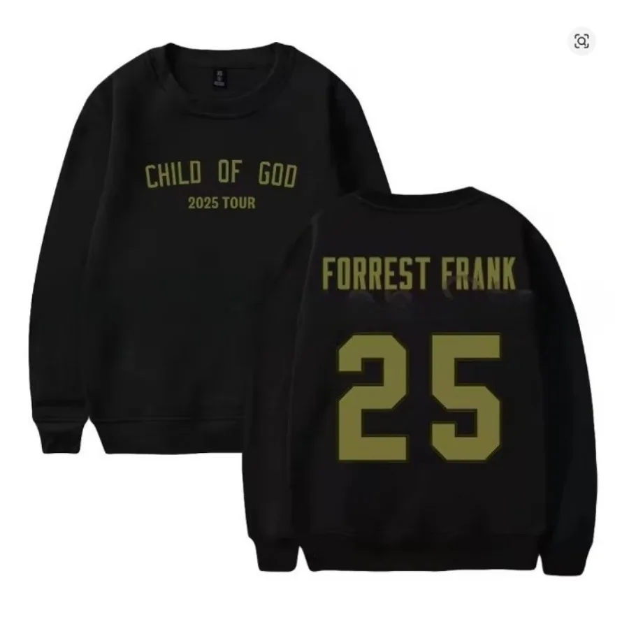 Forrest Frank The Jesus Generation Merch 2026 Tour Oversized Hoodie Women Men O-neck Long Sleeve Crewneck Sweatshirt Y2K Clothes