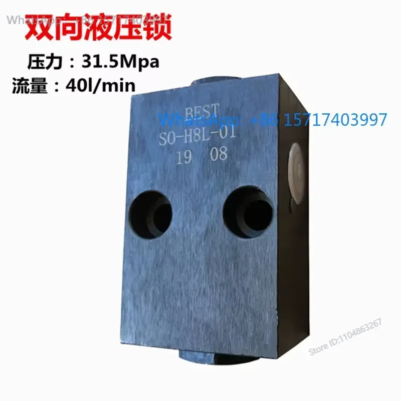 Double acting Hydraulic Lock Plate type Cylinder Legs Lifting Platform Crane Accessories Pressure retaining Valve Lock