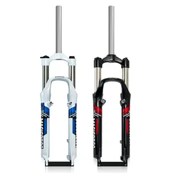 MTB Aluminum Shock Fork, Disc Brake, V-Brake, Dual Purpose Bicycle Front Shock, 28.6mm Vertical Tube, 26